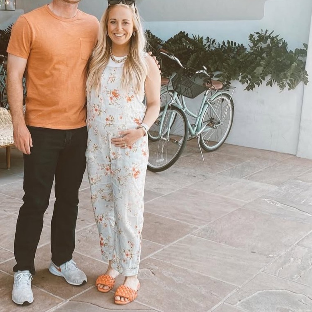 Linen Floral Jumpsuit